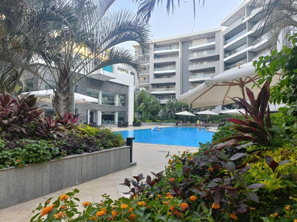 Parkside Boutique 3 Bbr Serviced Apartment - Ocean Blue - Near Airport Le Caire Extérieur photo